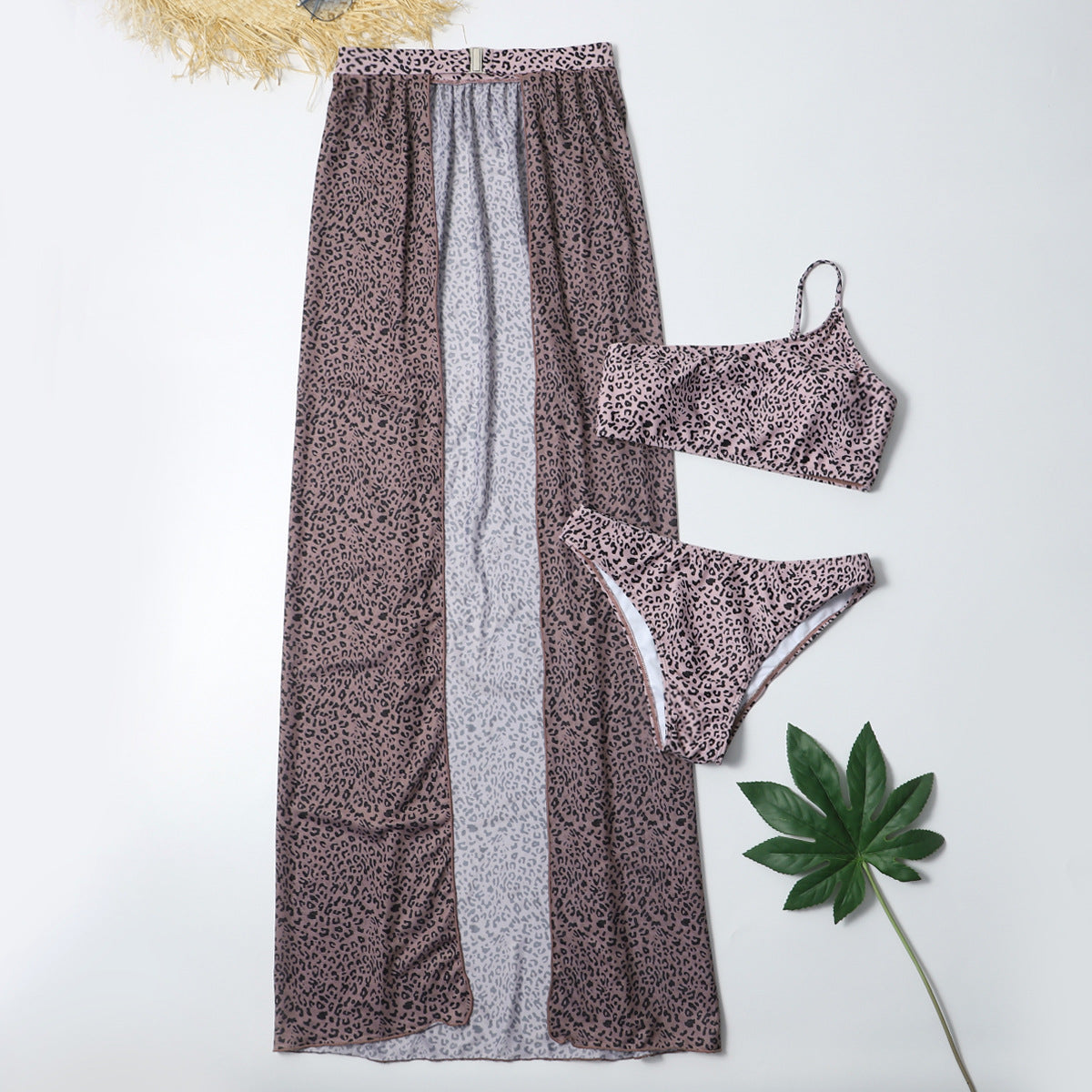 Bikini deux pièces plus jupe ouverte