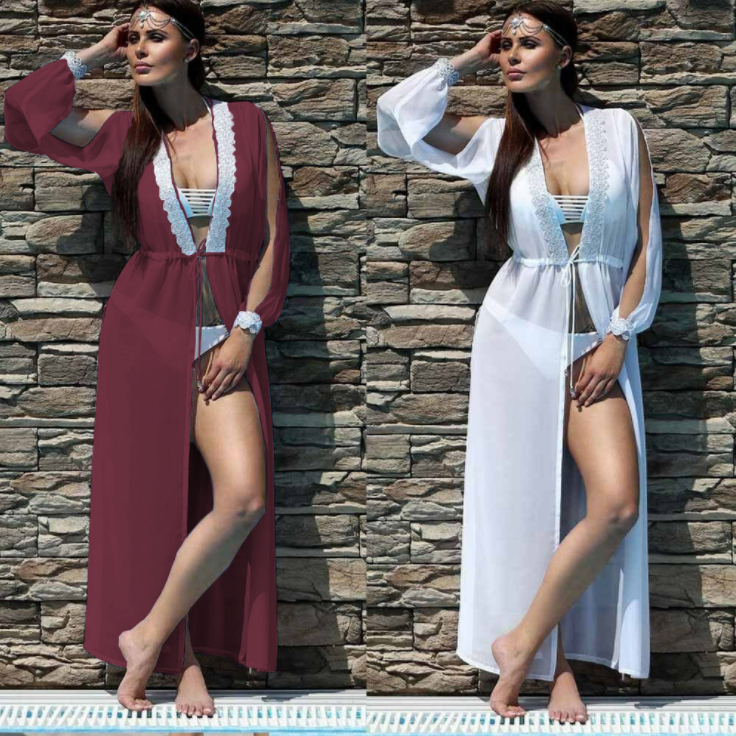 Long sleeve with lace blouse