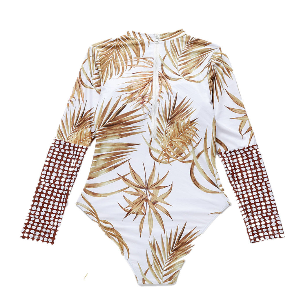Long-Sleeved Swimsuit Sunscreen Surfing Suit