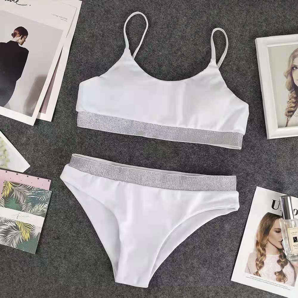 High Waist Bikini Split Swimsuit