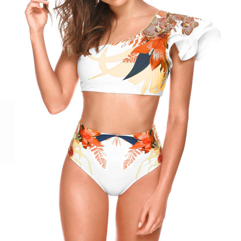 Two-piece Swimwear Floral Print Swimsuit