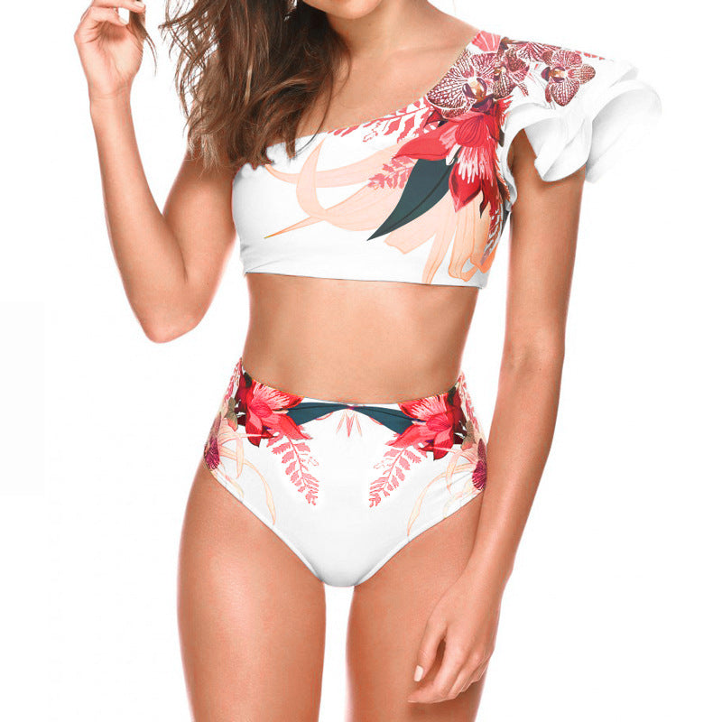 Two-piece Swimwear Floral Print Swimsuit