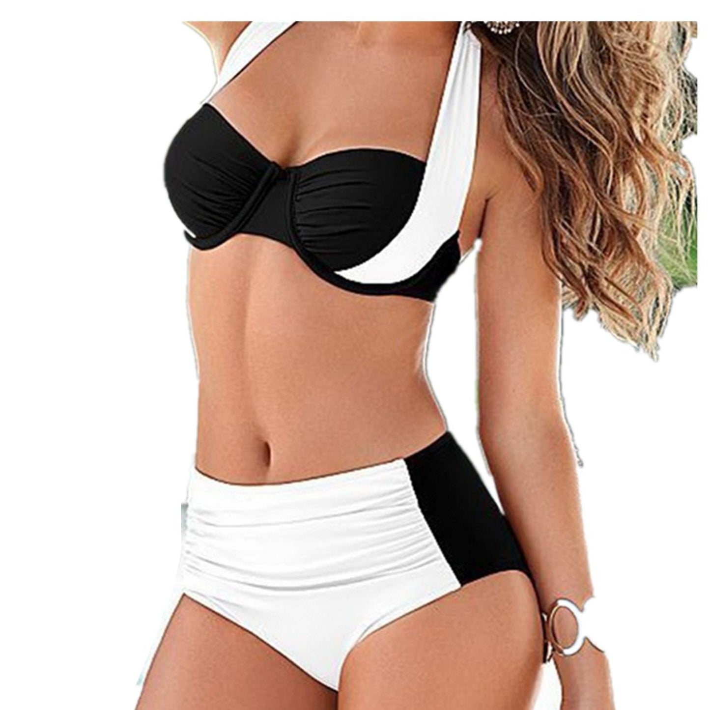 Europe And The United States New Bikini Swimwear High Waist