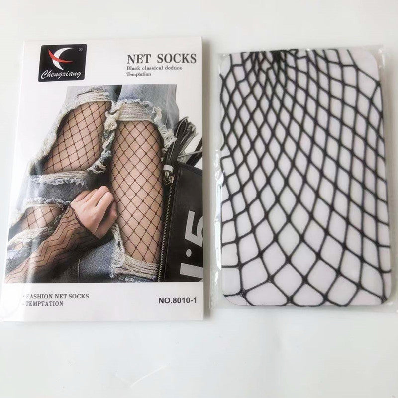 Women's Velvet Hollowed Out Pantyhose Fishnet Stockings