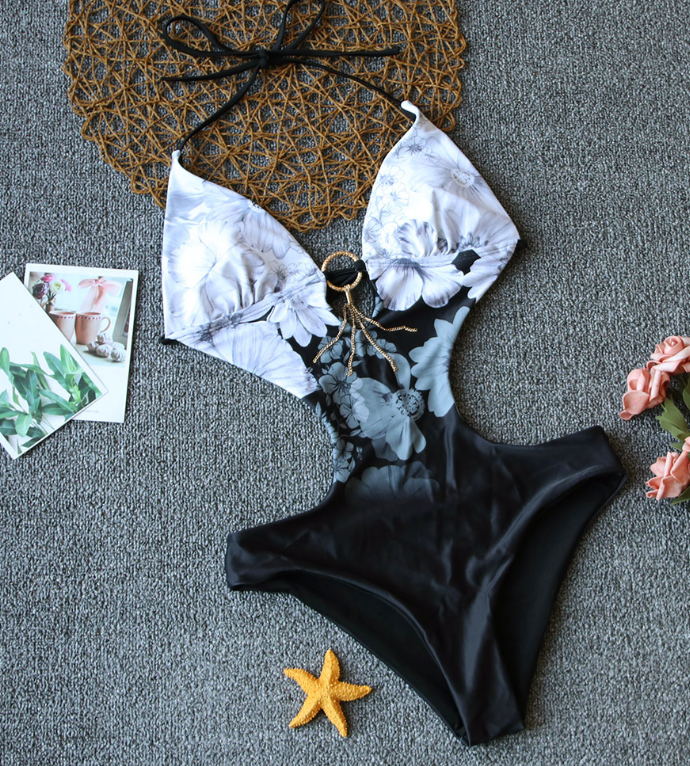 Cover Belly One piece Printed Swimsuit