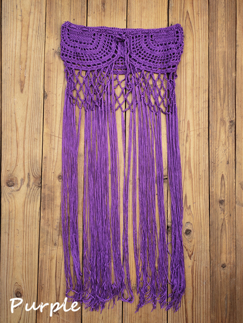 Swimwear cover-ups Skirt Hand Crocheted