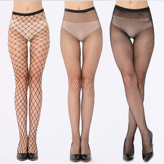 Women's Velvet Hollowed Out Pantyhose Fishnet Stockings