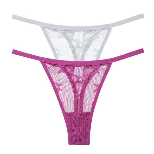Mesh G-String Panties Transparent Underwear