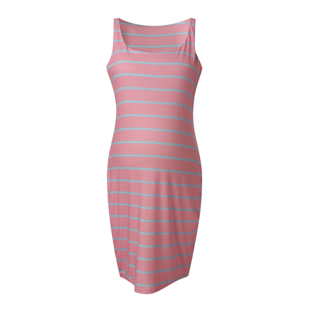 Striped Maternity Dress