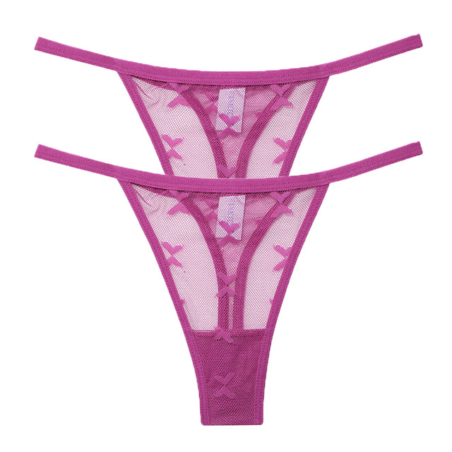 Mesh G-String Panties Transparent Underwear