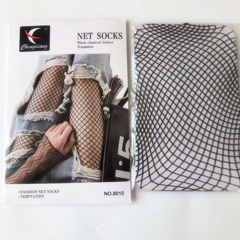 Women's Velvet Hollowed Out Pantyhose Fishnet Stockings