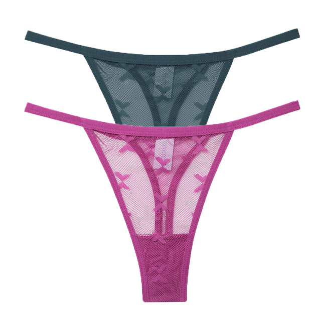 Mesh G-String Panties Transparent Underwear